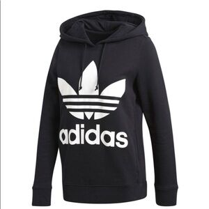ADIDAS hoodie in black..womens M runs like S